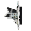 SKANDY Розетка компьютерная двойная RJ45 кат.5E SK-K03Bl черный IEK4