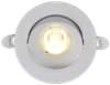 LIGHTING PRO Светильник светодиодный поворотный ДВО 1813 9Вт 4000К IP20 круг белый IEK7