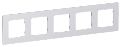 FLITE Рамка 5-местная РУ-5-К-ФлЖ жемчуг IEK