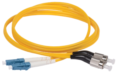 ITK Оптический коммутационный переходной шнур (патч-корд), для одномодового кабеля (SM), 9/125 (OS2), FC/UPC-LC/UPC, двойного исполнения (Duplex), LSZH, 1м