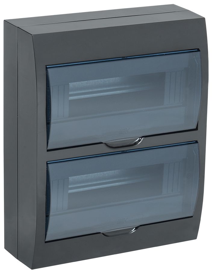 KREPTA 3 Корпус пластиковый ЩРН-П-24 IP41 черный IEK (MKP12-N-24-41-K02)