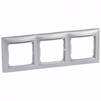 VALENA DIY Рамка 3-местная алюминий модерн