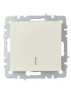 BRITE Single-gang switch with indication 10A BC10-1-7-BrKr beige IEK2