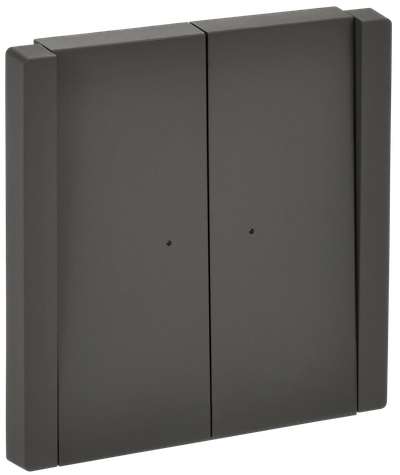 FORTE&PIANO Выключатель 2-клавишный проходной с индикацией 10А FP308 серый IEK