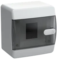 UNION Compact Корпус пластиковый ЩРН-П-4 IP41 черная прозрачная дверь IEK