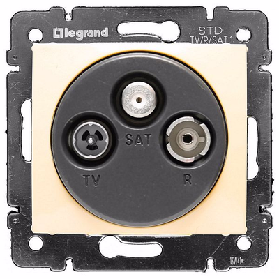 VALENA DIY Розетка оконечная TV-FM-SAT слоновая кость