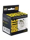 BRITE Socket 1gang grounded with protective shutters 16A with USB A+C 18W RYUSH11-1-BRJ pearl IEK6