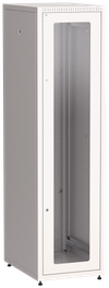 ITK LINEA E Шкаф напольный сетевой 19" 33U 600х800мм стеклянная передняя дверь задняя металлическая серый0