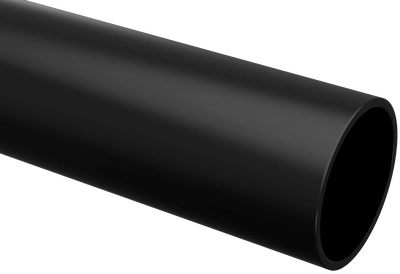 Труба гладкая жесткая ПВХ d=16 черная 2м (50м/компл) IEK