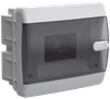 UNION Compact Корпус пластиковый ЩРВ-П-6 IP41 черная прозрачная дверь IEK0