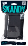 SKANDY Розетка 2-местная и крышкой 16А в сборе IP44 SK-R12G графит IEK1