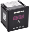 Амперметр цифровой щитовой однофазный DO RS-485 96х96мм LED GENERICA0