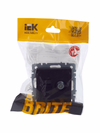 BRITE Розетка двойная TV+RJ45 кат.5E РТВ/РК12-БрЧ черный IEK6
