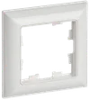 BRITE Frame 1-gang RU-1-Br white/white IEK0
