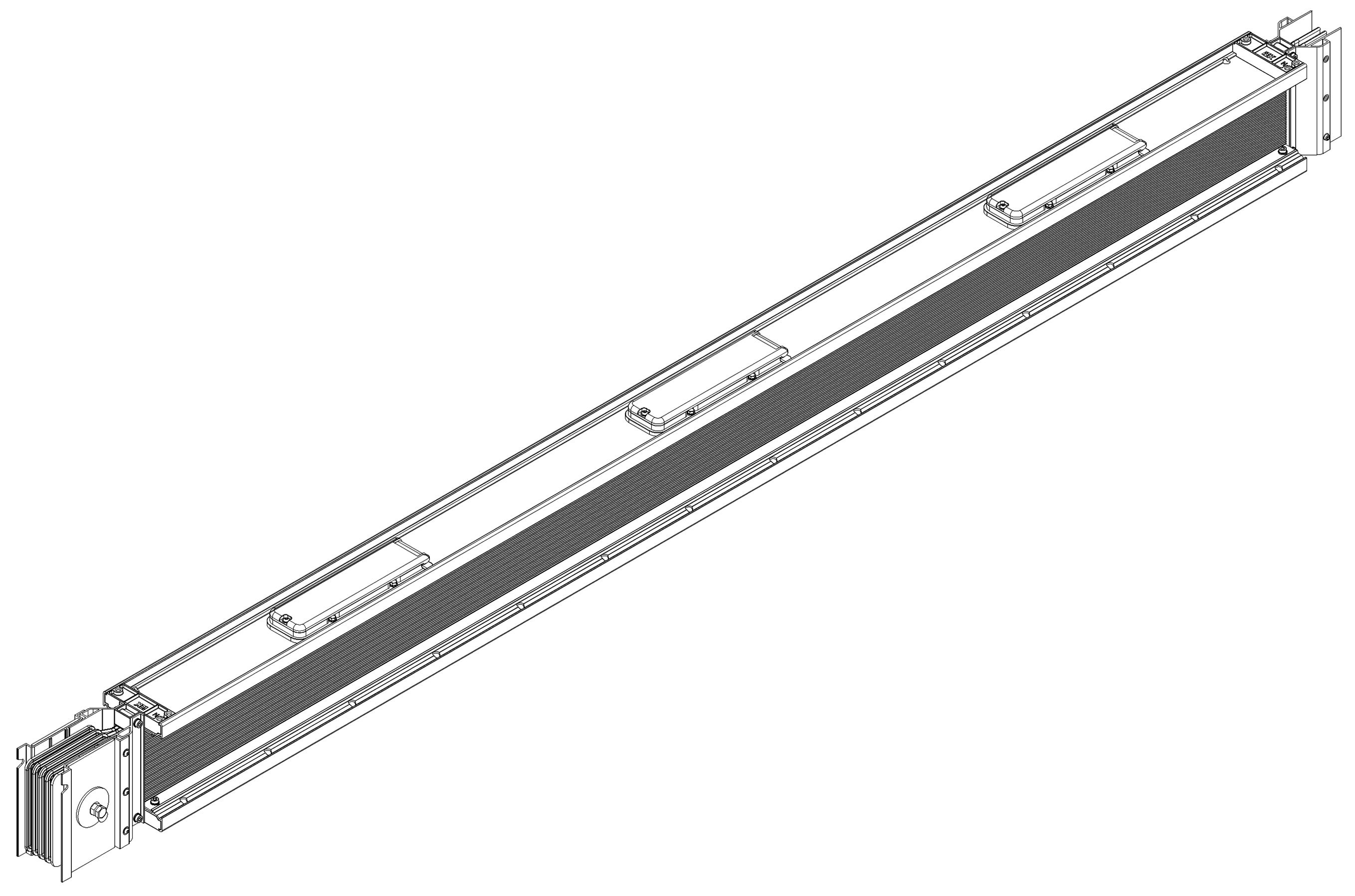 LINEBAR Секция прямая распределительная 1000А Al 3L+N+PER IP55 1+0 IEK (LB-1000A4-35-D-S10)