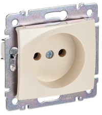 VALENA DIY Розетка 1-местная без заземления без защитных шторок 16А слоновая кость