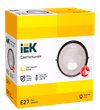 Светильник НПП1101 круг 100Вт IP54 белый IEK1