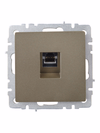 BRITE Розетка компьютерная RJ45 кат.6 РК11-БрШ шампань IEK2