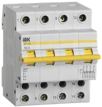 Three-position switch disconnector VRT-63 4P 50A IEK