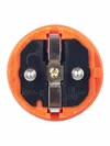 VBp3-1-0m Plug straight OMEGA IP44 rubber orange IEK2