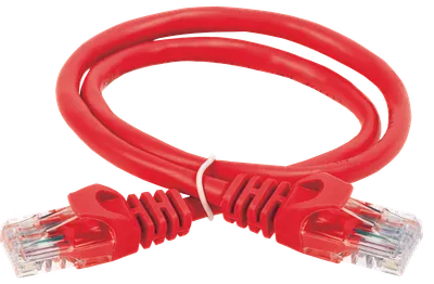 ITK Коммутационный шнур (патч-корд) кат.5E UTP 0,5м красный