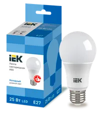 LED lamp A80 pear 25W 230V 6500K E27 IEK
