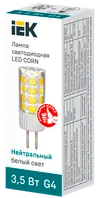 Лампа светодиодная CORN капсула 3,5Вт 230В 4000К керамика G4 IEK2
