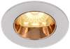 LIGHTING Светильник 4106 встраиваемый поворотный под лампу GU10 белый/золото пластик IEK3