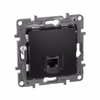 ETIKA Розетка компьютерная RJ45 категория 5Е UTP антрацит0