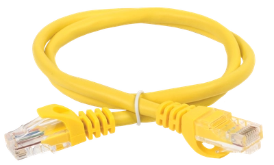 ITK Коммутационный шнур (патч-корд), кат.5Е UTP, 1,5м, желтый