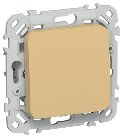 FLITE Выключатель 1-клавишный кнопочный 10А ВС11-2-0-ФлШм шамуа IEK