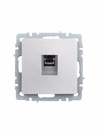 BRITE Розетка компьютерная RJ45 кат.5E РК10-БрА алюминий IEK1