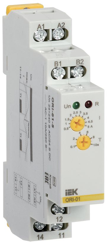 Реле контроля тока ORI 0,5-5А 24-240В AC/24В DC IEK (ORI-01-5)
