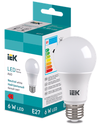 LED Bulb A60 510lm 4000K E27 IEK