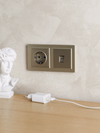 BRITE Рамка 2-местная IP44 РУ-2-БрШ-44 шампань IEK5