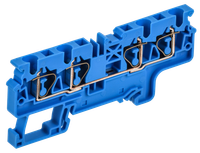 ARMAFIX Клемма пружинная CX4-4 BU 4мм2 четырехконтактная синяя IEK