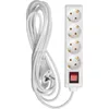 Extension cord U 04K with a switch 4 sockets 2P+PE/5 meters 3x1mm2 16A/250 IEK4