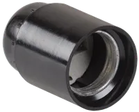 PKV27-04-k01 Suspension carbolite socket, E27, black (50 pcs.), with an individual sticker, IEK