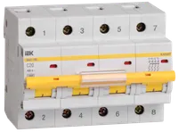 KARAT Automatic circuit breaker BA47-100 4P C 20A 10kA IEK