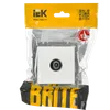 BRITE TV socket 2 way PTB10-0-BrB white IEK1
