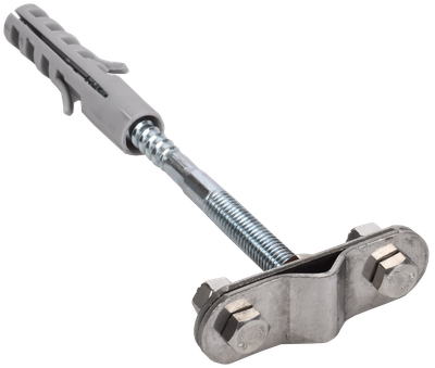 Держатель проводника круглого 6-10мм L=100 мм бетонный фасад нержавеющая сталь IEK