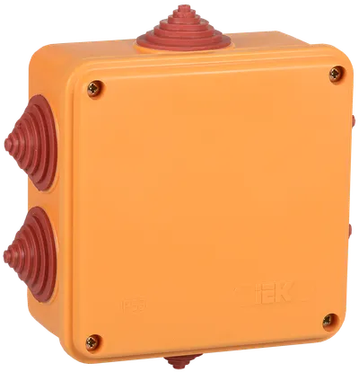 Коробка распаячная огнестойкая ПС 100х100х50мм 4P 6мм2 IP55 6 вводов IEK