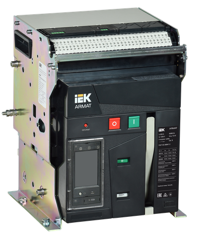 ARMAT Air circuit breaker fixed 3P size A 55kA 630A TT trip unit with accessory kit 220V motor drive shunt trip trip coil IEK