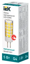 LED lamp CORN 5W 12V 4000K G4 IEK2