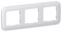 FLITE Рамка 3-местная РУ-3-А-ФлЖ жемчуг IEK