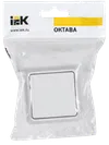 OKTAVA Выключатель 1-клавишный для открытой установки 10А ВС20-1-0-ОБ белый IEK1