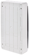 TEKFOR Корпус пластиковый ЩРН-П-36 IP41 черная прозрачная дверь IEK4