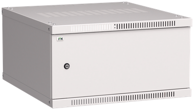 ITK Шкаф настенный LINEA WE 6U 600х650мм дверь металл серый