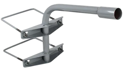 Bracket KNO-2 D=48mm L=500mm for support 2 clamps gray IEK