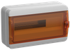 TEKFOR Корпус пластиковый КМПн-18 IP65 оранжевая прозрачная дверь IEK0